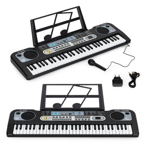 Duży keyboard pianino z mikrofonem dla dzieci + zasilacz Duży keyboard pianino z mikrofonem dla dzieci + zasilacz