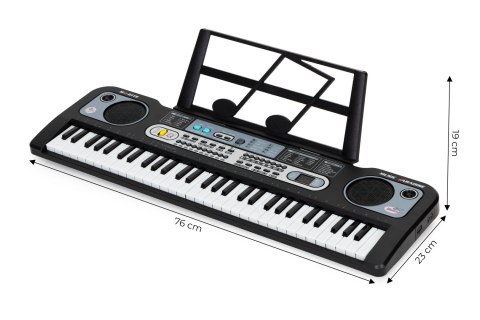 Duży keyboard pianino z mikrofonem dla dzieci + zasilacz Duży keyboard pianino z mikrofonem dla dzieci + zasilacz