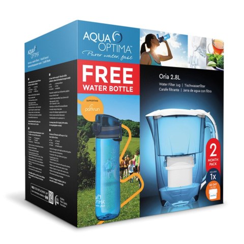 Dzbanek do wody Aqua Optima Oria 2,8l + filtr 60 dni + bidon 600ml Dzbanek do wody Aqua Optima Oria 2,8l + filtr 60 dni + bidon 600ml