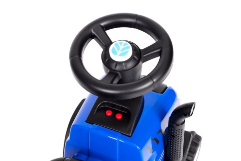 Jeździk traktor New Holland z przyczepką dla dzieci interaktywna kierownica dźwięki niebieski Jeździk traktor New Holland z przyczepką dla dzieci interaktywna kierownica dźwięki niebieski
