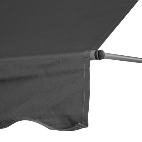 Markiza przeciwsłoneczna balkonowa 200x120 cm regulacja wysokości wodoodporna korbka ręczna szara MultiGarden Markiza przeciwsłoneczna balkonowa 200x120 cm regulacja wysokości wodoodporna korbka ręczna szara MultiGarden