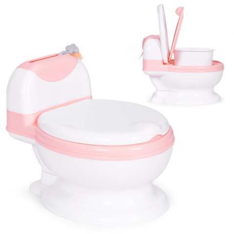Nocnik toaleta z wyjmowanym wkładem sedes dla dzieci zamykany ze szczotką ECOTOYS Nocnik toaleta z wyjmowanym wkładem sedes dla dzieci zamykany ze szczotką ECOTOYS