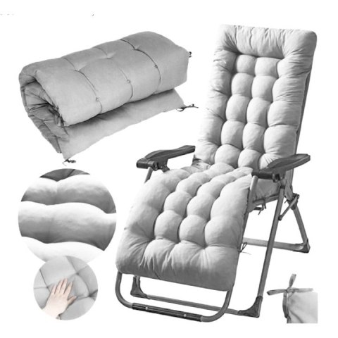 Poduszka na krzesło leżak ogrodowy szara 145 x 52 cm ModernHome Poduszka na krzesło leżak ogrodowy szara 145 x 52 cm ModernHome