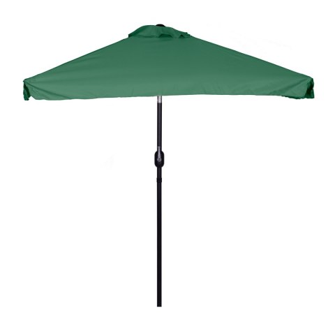 Prostokątny duży parasol ogrodowy skośny łamany z korbą zielony 200x140 cm MultiGarden Prostokątny duży parasol ogrodowy skośny łamany z korbą zielony 200x140 cm MultiGarden