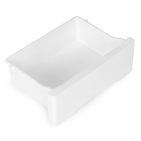 Regał z 5 wysuwanymi szufladami nogi z kółkami - biały ModernHome Regał z 5 wysuwanymi szufladami nogi z kółkami - biały ModernHome