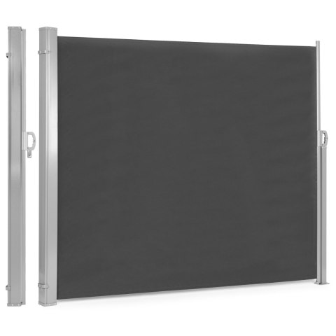 Składana markiza 300x180 cm boczna roleta parawan do ogrodu na taras antracyt MultiGarden Składana markiza 300x180 cm boczna roleta parawan do ogrodu na taras antracyt MultiGarden