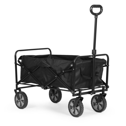 Wózek transportowy składany duży wózek ogrodowy plażowy czarny 47x105 cm MultiGarden Wózek transportowy składany duży wózek ogrodowy plażowy czarny 47x105 cm MultiGarden