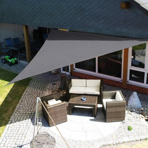 Żagiel przeciwsłoneczny daszek wodoodporny 5x5x5m ModernHome - szary Żagiel przeciwsłoneczny daszek wodoodporny 5x5x5m ModernHome - szary