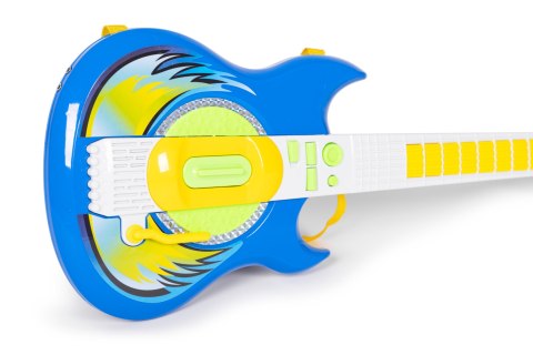 Zestaw gitara elektryczna mikrofon statyw dla dzieci MP3 - niebieska Zestaw gitara elektryczna mikrofon statyw dla dzieci MP3 - niebieska