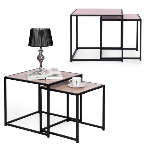 Zestaw stolików kawowych 2 szt. lofotwy design Zestaw stolików kawowych 2 szt. lofotwy design