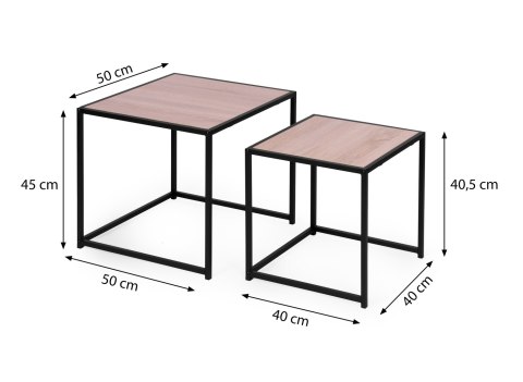 Zestaw stolików kawowych 2 szt. lofotwy design Zestaw stolików kawowych 2 szt. lofotwy design