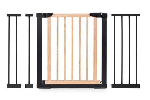 Bramka barierka zabezpieczająca 74-130 cm na schody i drzwi metal drewno dodatkowe panele Bramka barierka zabezpieczająca 74-130 cm na schody i drzwi metal drewno dodatkowe panele