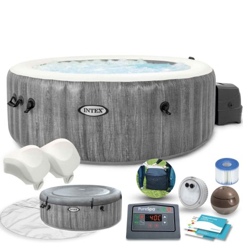 Dmuchane jacuzzi hydromasaż 4 os. 196x71 cm WIFI akcesoria premium INTEX 28440 Dmuchane jacuzzi hydromasaż 4 os. 196x71 cm WIFI akcesoria premium INTEX 28440