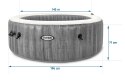 Dmuchane jacuzzi hydromasaż 4 os. 196x71 cm WIFI akcesoria premium INTEX 28440