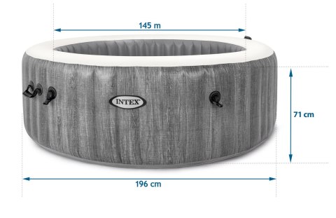 Dmuchane jacuzzi hydromasaż 4 os. 196x71 cm WIFI akcesoria premium INTEX 28440 Dmuchane jacuzzi hydromasaż 4 os. 196x71 cm WIFI akcesoria premium INTEX 28440