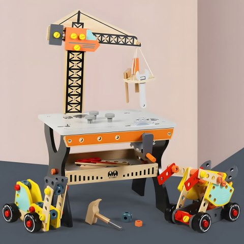 Drewniany warsztat dla dzieci stół narzędziowy ECOTOYS Drewniany warsztat dla dzieci stół narzędziowy ECOTOYS