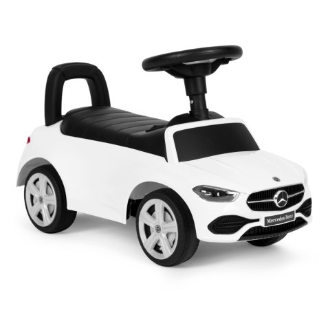 Jeździk autko Mercedes C CLASS interaktywna kierownica dźwięki biały Jeździk autko Mercedes C CLASS interaktywna kierownica dźwięki biały