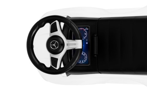 Jeździk autko Mercedes C CLASS interaktywna kierownica dźwięki biały Jeździk autko Mercedes C CLASS interaktywna kierownica dźwięki biały