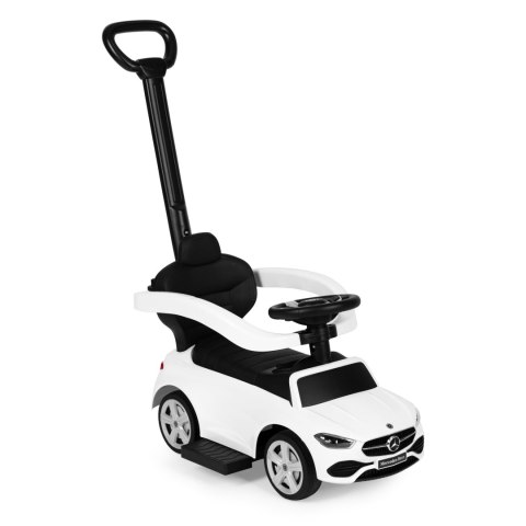 Jeździk pchacz autko Mercedes C CLASS interaktywna kierownica prowadnik biały Jeździk pchacz autko Mercedes C CLASS interaktywna kierownica prowadnik biały