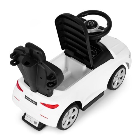 Jeździk pchacz autko Mercedes C CLASS interaktywna kierownica prowadnik biały Jeździk pchacz autko Mercedes C CLASS interaktywna kierownica prowadnik biały