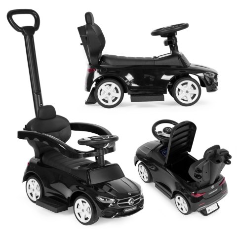 Jeździk pchacz autko Mercedes C CLASS interaktywna kierownica prowadnik czarny Jeździk pchacz autko Mercedes C CLASS interaktywna kierownica prowadnik czarny