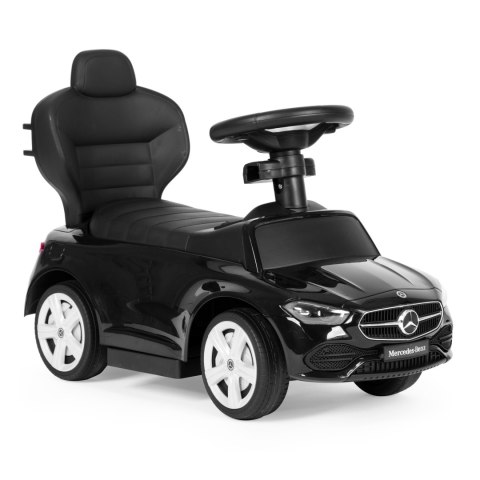 Jeździk pchacz autko Mercedes C CLASS interaktywna kierownica prowadnik czarny Jeździk pchacz autko Mercedes C CLASS interaktywna kierownica prowadnik czarny