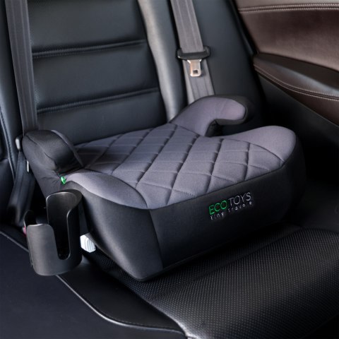 Podkładka ISOFIX samochodowa siedzisko dla dzieci i-SIZE uchwyt na napoje wzrost 125-150 cm ECOTOYS Podkładka ISOFIX samochodowa siedzisko dla dzieci i-SIZE uchwyt na napoje wzrost 125-150 cm ECOTOYS