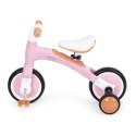 Rower rowerek biegowy z pedałami - treningowy kółka boczne 3w1 różowy ECOTOYS