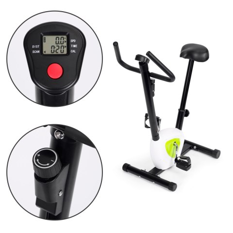 Rower treningowy rowerek stacjonarny fitness do ćwiczeń w domu obciążenie mechaniczne ModernHome Rower treningowy rowerek stacjonarny fitness do ćwiczeń w domu obciążenie mechaniczne ModernHome