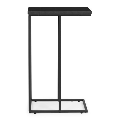 Stolik boczny pod laptopa kawowy w kształcie litery C marmur czarny ModernHome Stolik boczny pod laptopa kawowy w kształcie litery C marmur czarny ModernHome