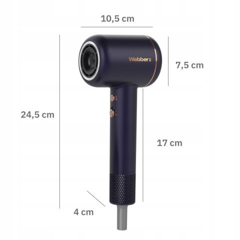 Suszarka do włosów 3w1 z jonizacją i regulacją 1600W VENTA WEBBER Suszarka do włosów 3w1 z jonizacją i regulacją 1600W VENTA WEBBER