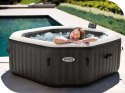 Dmuchane jacuzzi ośmiokątne hydromasaż 4 os. 180x71 cm akcesoria premium INTEX 28458