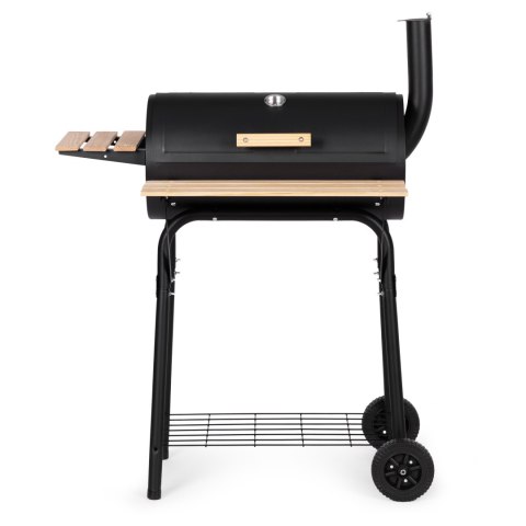 Duży grill ogrodowy z termometrem komin 3 półki koła MultiGarden Duży grill ogrodowy z termometrem komin 3 półki koła MultiGarden