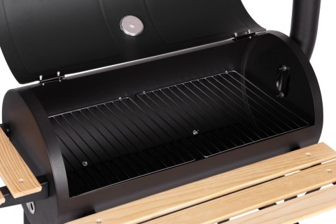 Duży grill ogrodowy z termometrem komin 3 półki koła MultiGarden Duży grill ogrodowy z termometrem komin 3 półki koła MultiGarden