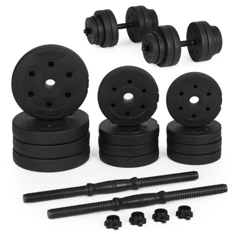 Hantle regulowane 2x10 kg zestaw do ćwiczeń 20 kg Hantle regulowane 2x10 kg zestaw do ćwiczeń 20 kg