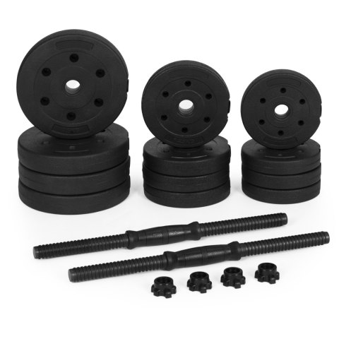Hantle regulowane 2x10 kg zestaw do ćwiczeń 20 kg Hantle regulowane 2x10 kg zestaw do ćwiczeń 20 kg