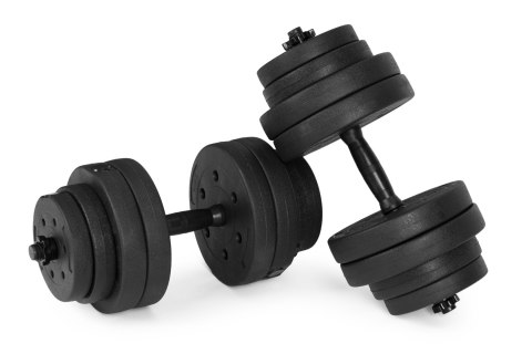 Hantle regulowane 2x10 kg zestaw do ćwiczeń 20 kg Hantle regulowane 2x10 kg zestaw do ćwiczeń 20 kg
