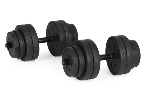 Hantle regulowane 2x10 kg zestaw do ćwiczeń 20 kg Hantle regulowane 2x10 kg zestaw do ćwiczeń 20 kg