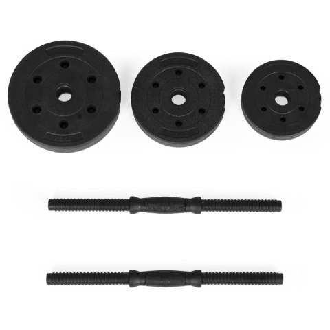 Hantle regulowane 2x10 kg zestaw do ćwiczeń 20 kg Hantle regulowane 2x10 kg zestaw do ćwiczeń 20 kg