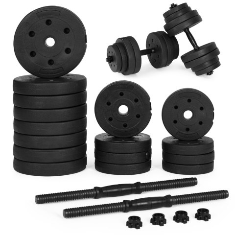 Hantle regulowane 2x15 kg zestaw do ćwiczeń 30 kg Hantle regulowane 2x15 kg zestaw do ćwiczeń 30 kg