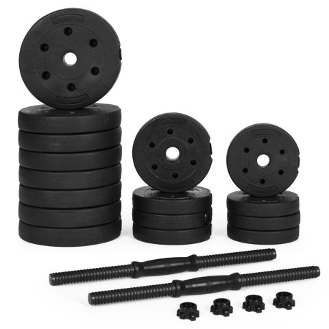Hantle regulowane 2x15 kg zestaw do ćwiczeń 30 kg Hantle regulowane 2x15 kg zestaw do ćwiczeń 30 kg