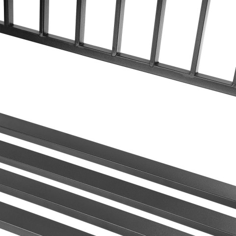 Ławka ogrodowa z oparciem parkowa na taras balkon metalowa konstrukcja Ławka ogrodowa z oparciem parkowa na taras balkon metalowa konstrukcja