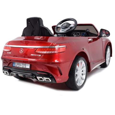 MERCEDES S63 AMG LICENCJA,LAKIER, MIĘKKIE KOŁA EVA FULL OPCJA/HL169 MERCEDES S63 AMG LICENCJA,LAKIER, MIĘKKIE KOŁA EVA FULL OPCJA/HL169