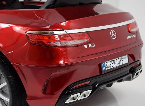 MERCEDES S63 AMG LICENCJA,LAKIER, MIĘKKIE KOŁA EVA FULL OPCJA/HL169 MERCEDES S63 AMG LICENCJA,LAKIER, MIĘKKIE KOŁA EVA FULL OPCJA/HL169
