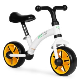 Rowerek biegowy dla dzieci koła EVA regulacja siodełka biały ECOTOYS