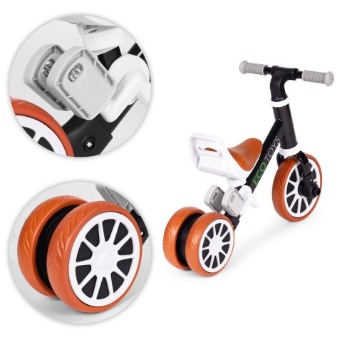 Rowerek biegowy jeździk z pedałami 2w1 czarny ECOTOYS Rowerek biegowy jeździk z pedałami 2w1 czarny ECOTOYS