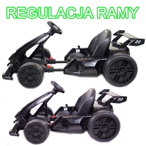 SZYBKI DRIFTUJĄCY GOKART NA AKUMULATOR 24 V, REGULOWANA RAMA/AHL007 SZYBKI DRIFTUJĄCY GOKART NA AKUMULATOR 24 V, REGULOWANA RAMA/AHL007