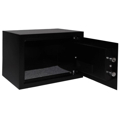 Sejf domowy z zamkiem elektronicznym skrytka na kluczyk lub kod 31x20x20 cm Sejf domowy z zamkiem elektronicznym skrytka na kluczyk lub kod 31x20x20 cm