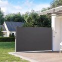 Składana markiza 350x200 cm boczna roleta parawan do ogrodu na taras antracyt MultiGarden
