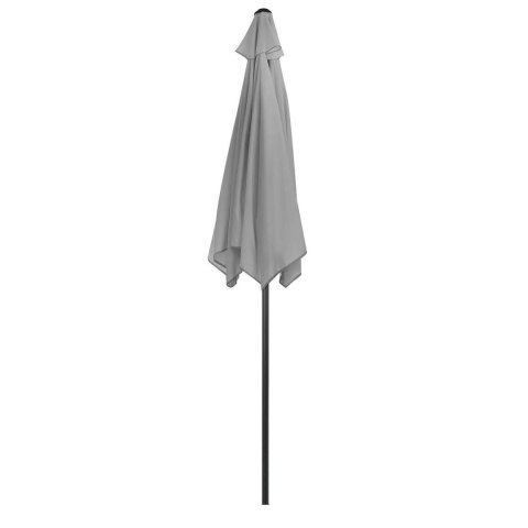 Składany parasol ogrodowy balkonowy regulowany 210 cm szary Składany parasol ogrodowy balkonowy regulowany 210 cm szary